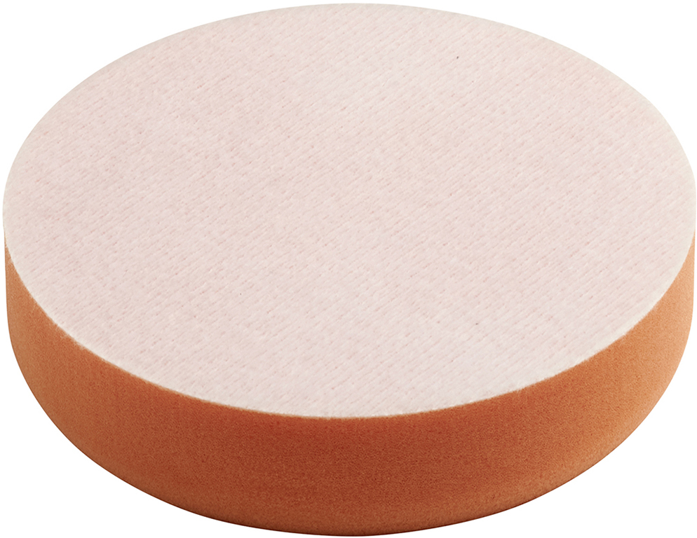 Tampone per lucidare  in spugna -  con fissaggio a strappo (velcro) - diam. 125 mm