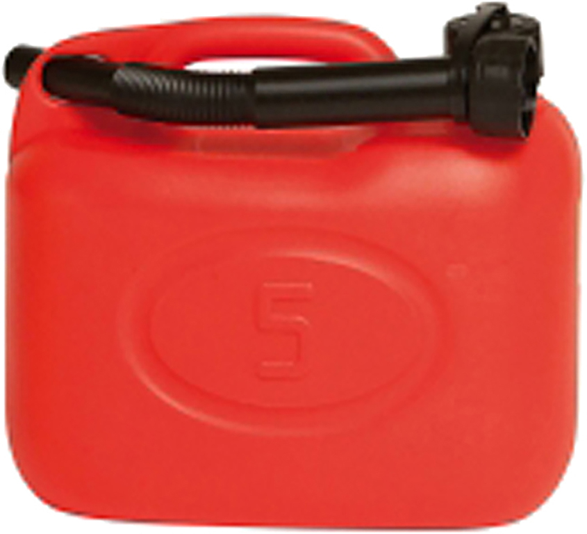 Tanica 20LT MAURER in plastica HDPE per carburanti - approvato CE/UN - rossa - con beccuccio