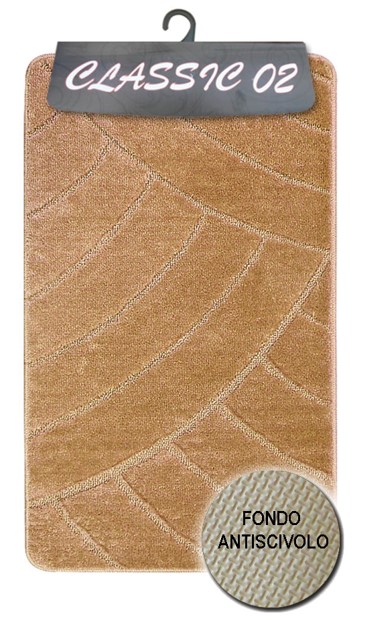 TAPPETO CLASSIC 50X80CM IN POLIPRILENE CON FONDO ANTISCIVOLO COLORI ASSORTITI