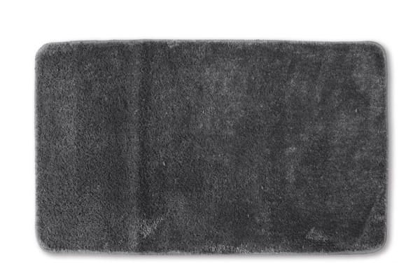 TAPPETO IN MICROFIBRA/LATTICE  Linea living, CM50X90, colore ANTRACITE.