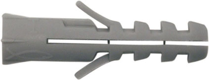 Tassello FISCHER MM6 tipo S in nylon - adatto per calcestruzzo e mattoni pieni e forati. 100PZ