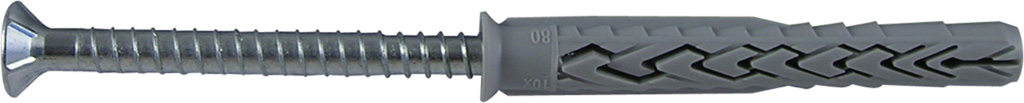 Tassello prolungato FISCHER tipo SXRL-T MM10X140 in nylon con vite T.S.P. premontata impronta torx.