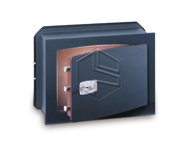 Technomax Cassaforte cm21x27x20 a muro GK 2 serie GOLD Key con serratura alta sicurezza con chiave a doppia mappa 8 leve , front