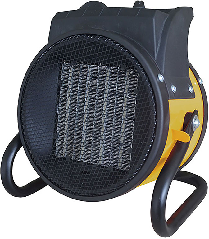 TERMOVENTILATORE CON RESISTENZE CERAMICHE 1000W/2000W CON SUPPORTO