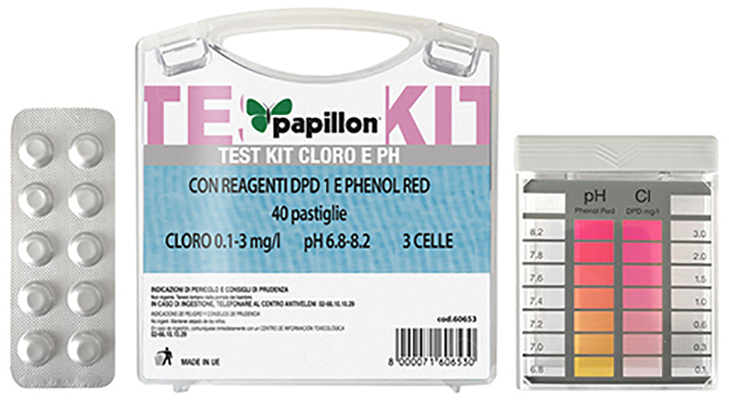 TEST KIT PISCINA CLORO E PH ACQUA