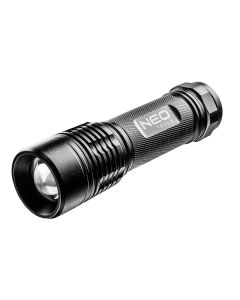Torcia in alluminio 200 lumen,con zoom, IPX7 art. 99-101 NEO TOOLS