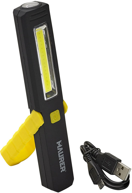 TORCIA LED PIEGHEVOLE CON CALAMITA RICARICABILE USB