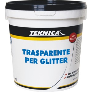 TRASPARENTE GEL PER GLITTER ML750. Protettivo trasparente opaco. ART. TK18-0100