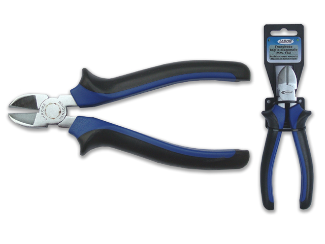 Tronchese LABOR con tagliente diagonale, in acciaio al cromo vanadio, impugnatura bimateriale MM180