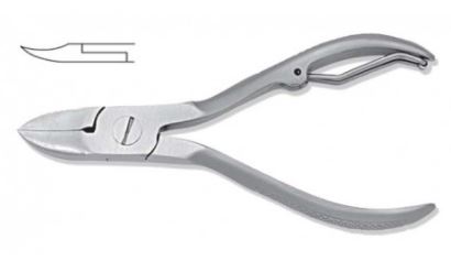 TRONCHESINO UNGHIE INOX SABBIATO CM12 MONTANA F607.012