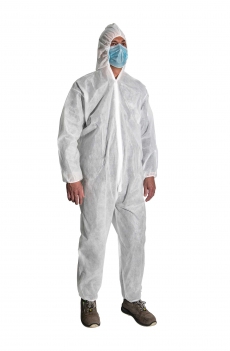 TUTA MONOUSO TNT GR.40 BIANCA  TAGLIA L