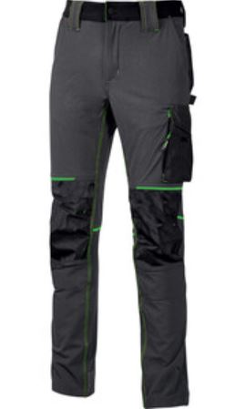 U-POWER PANTALONE ATOM SLIM FIT GRIGIO-VERDE TG.L