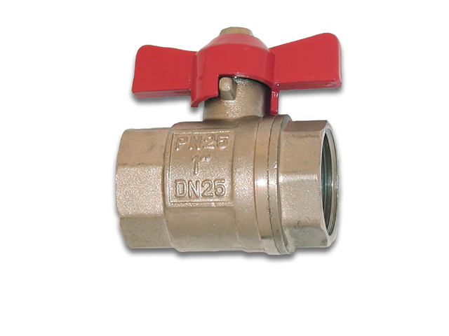 Valvola a Sfera femmina/femmina con farfalla. FF 3/8