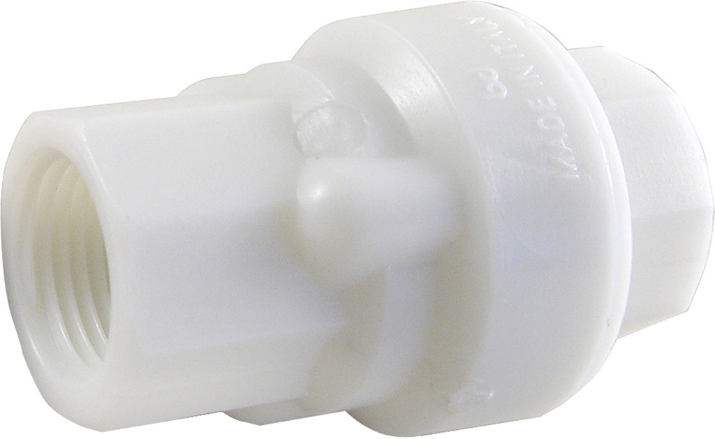 VALVOLA DI RITEGNO IN NYLON 3/4 FEMMINA- FEMMINA