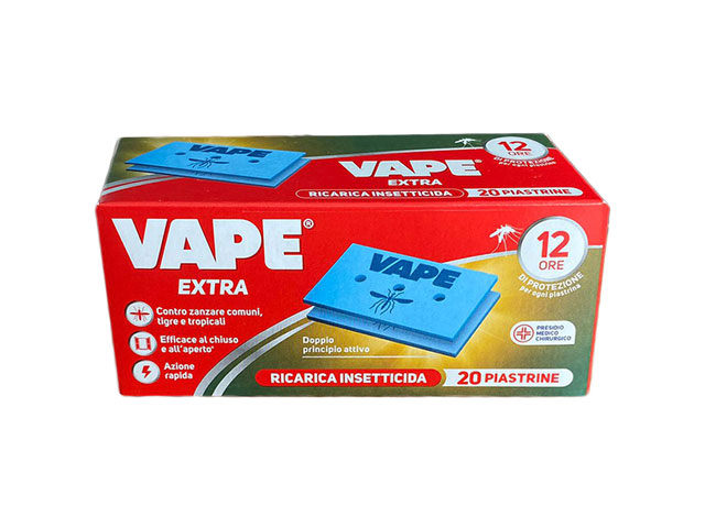 VAPE MAT PIASTRINE 20 PEZZI EXTRA ANTI ZANZARE
