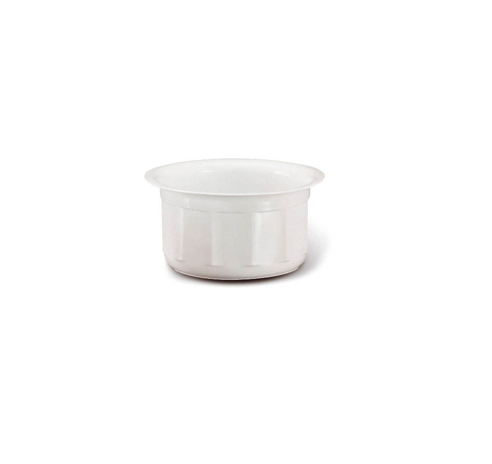 VASO NOTTE SFACETTATO 22CM BIANCO GIGANPLAST