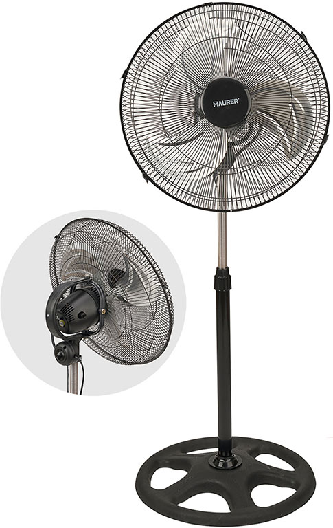 VENTILATORE A PIANTANA 3 PALE 60W CM45X1,3M GIGLIO