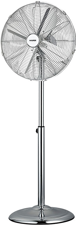 VENTILATORE PIANTANA CROMATO 4 PALE 60W CM40X125H