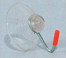 VENTOSA TRASPARENTE GANCIO METALLO