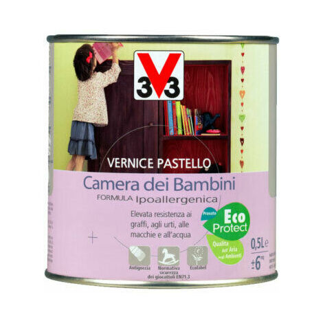 VERNICE PASTELLO CAMERA DEI BAMBINI CON FORMULA IPOALLERGENICA 0,25LTelevata resistenza ai graffi, agli urti, alle macchie e all