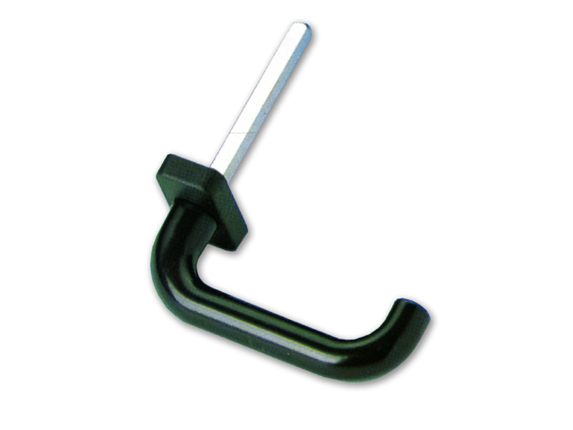 YALE 9510 Maniglia esterna per composit,in lega pressofusa, verniciata nera.