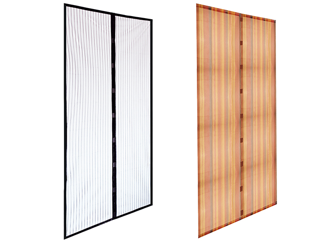 ZANZARIERA MAGNETICA 140x250cm NERA RIDUCIBILE