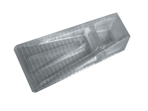 ZEPPA ANTISCIVOLO GOMMA CRISTAL MM.66in gomma termoplastica morbida. Aderisce al pavimento per attrito. Lunghezza 66 mmColore tr