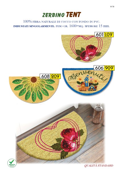 ZERBINO IN COCCO TENT 40X75CM