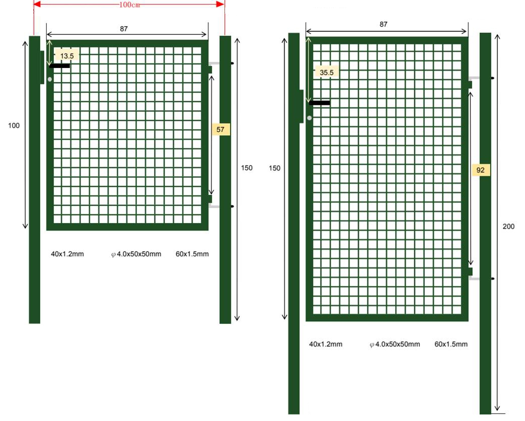 CANCEL PEDON VERD H100X100