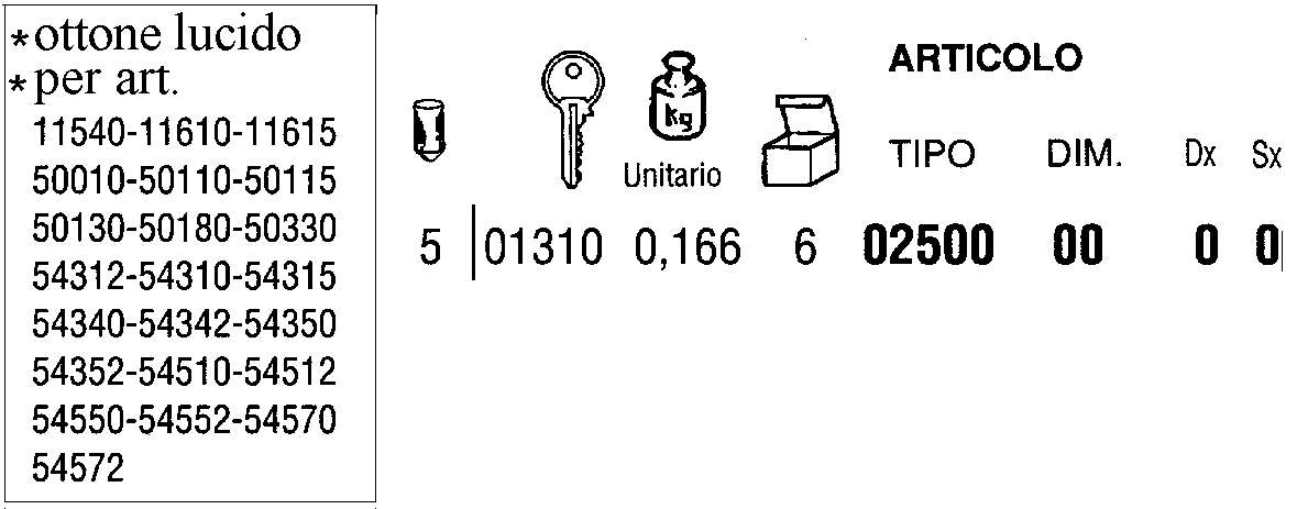 CILINDRO O/L x 01310      