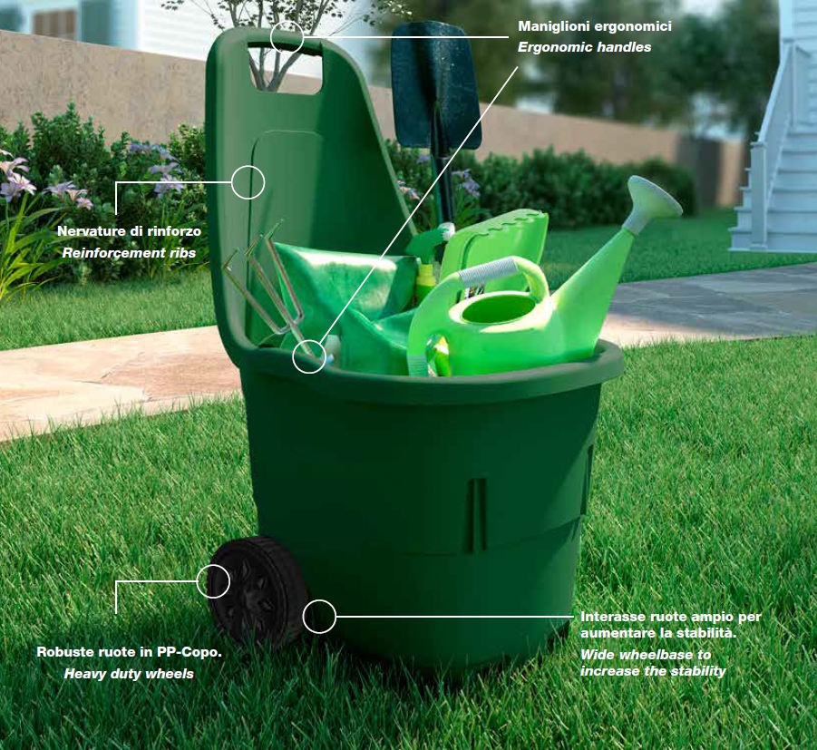 CARRELLO GIARDINO MULTIUSO