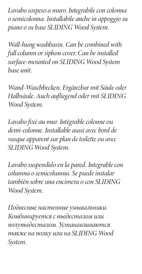 LAVABO NIDO 62      BIANCO