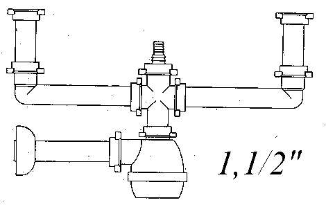 SIFONE 2V x INOX + LAV.40 