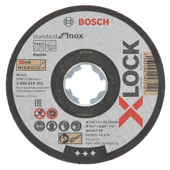 DISCO TAGLIO XLOCK 115X1.6