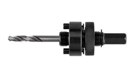 ADATTATORE CON PUNTA PILOTA PER SEGHE A TAZZA BIMETALLICHE 32-152 MM, ATTACCO ESAGONALE - GRAPHITE ART. 56T754