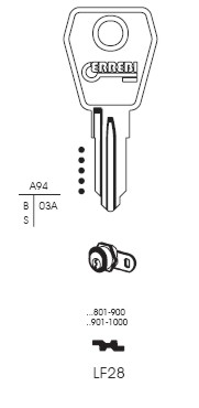 CHIAVE LF28 | LF30R       