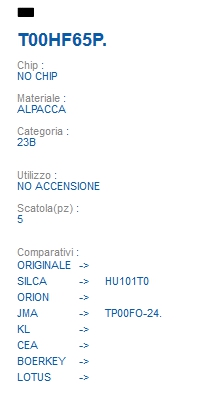 CHIAVE TRASPONDER T00HF65P