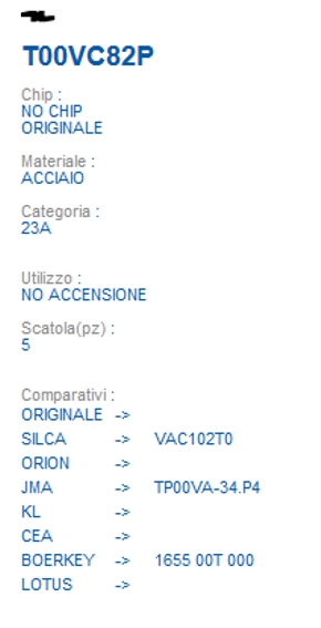 CHIAVE TRASPONDER T00VC82P