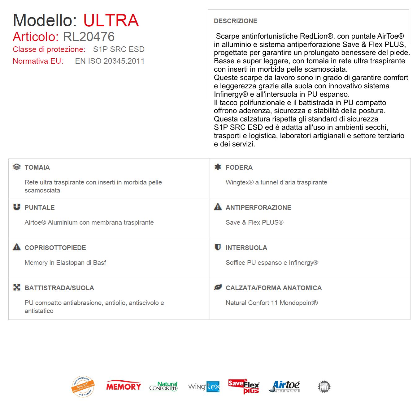 SCARPA ULTRA S1P     TG 38