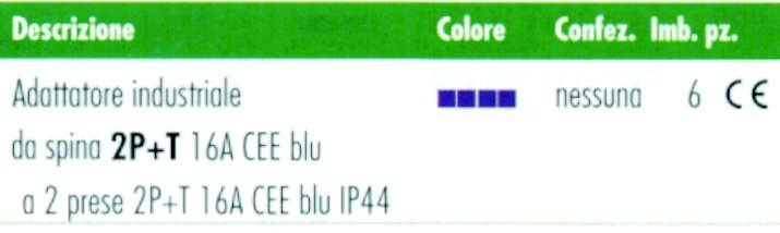 ADATTAT.1SP BLU 2 PRE CE  