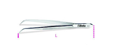 991 130 PINZET MOLL P/CURV