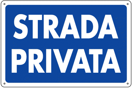 CART STRADA PRIVATA    PVC