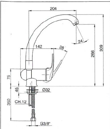 MIX LAVELLO RECLIN.  CROMO