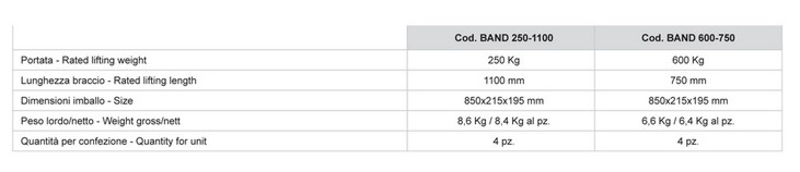 BANDIERA 250KG 1100 MM    
