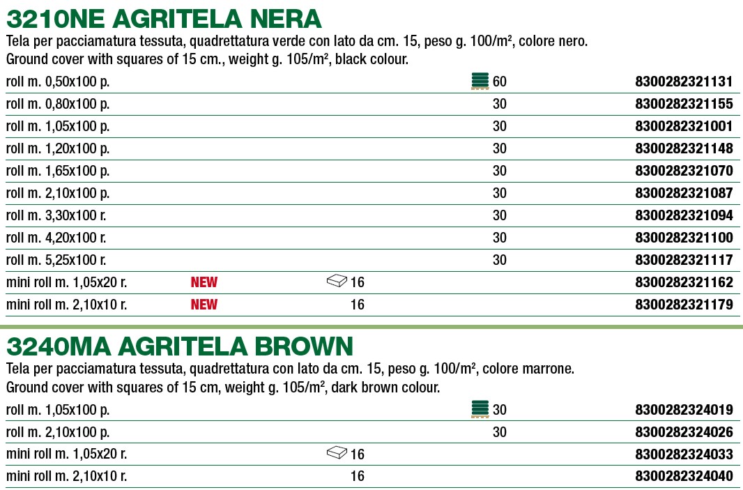 TELO PACCIAMAT 1,05x100 NE