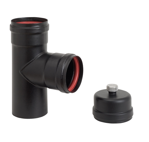 TEE FF C/TAPPO CONDE. diametro 100