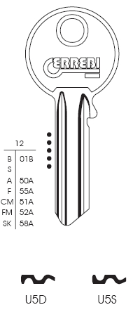 CHIAVE U5D | UL050        