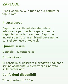 ZAPI ZAPICOL TUBETTO 135GR