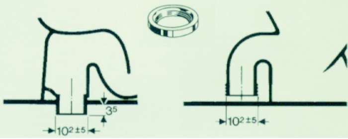 GUARNIZIONE GOMMA WC      