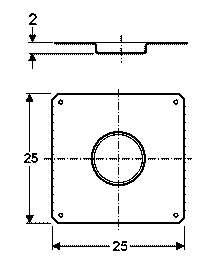 BORDO PIATTO RAME STAGNATO